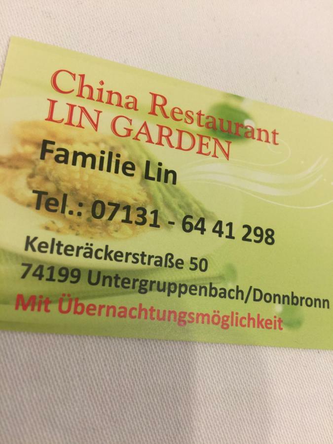 Hotel Lin Garden Untergruppenbach Exterior foto